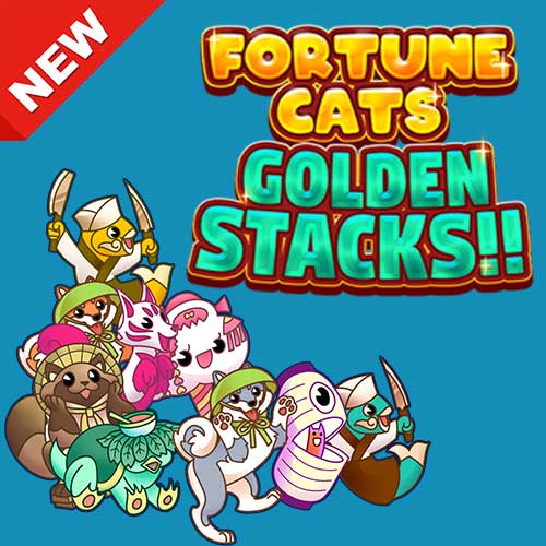Banner Fortune Cats Golden Stacks ทดลองเล่นสล็อตฟรี จากค่าย Thunderkick