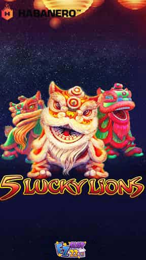 Icon 5 Lucky Lions ทดลองเล่นสล็อต ค่าย Habanero เกมใหม่2023